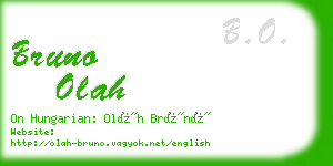 bruno olah business card